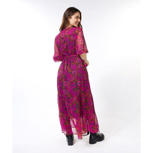 ESQUALO Floral Wilding Maxi Wrap Dress - Picture 6 of 7